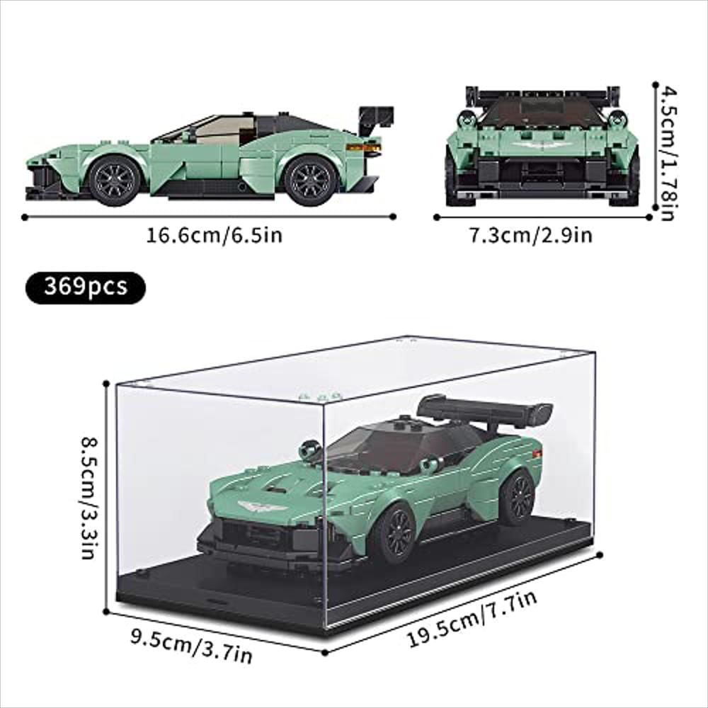 Set Construcción Mould King 369 Piezas Auto De Carreras Speed Champion Modelo 27009 Con Vitrina img #2