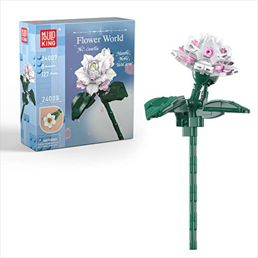 Set Construcción Mould King 127 Piezas Flor Artificial Camelia Modelo img #1
