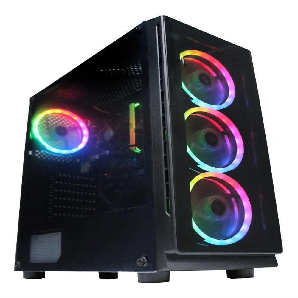 Computador Pc De Escritorio Torre Gamer Amd Ryzen 5 3600 Ssd 128Gb + Hdd 1Tb Ram 8Gb Led 22 Full Pulgadas img #2