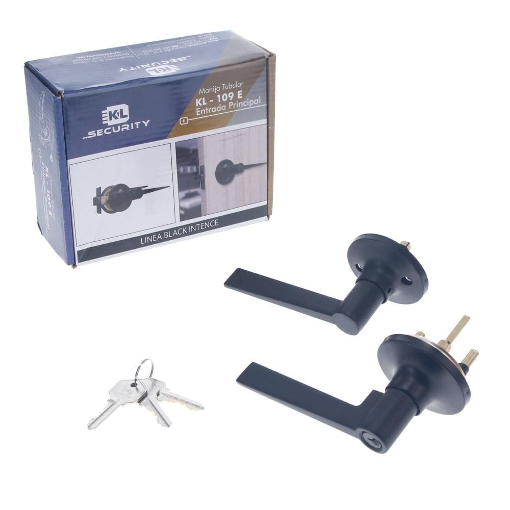 Cerradura de manija tubular entrada principal KL 109E img #2