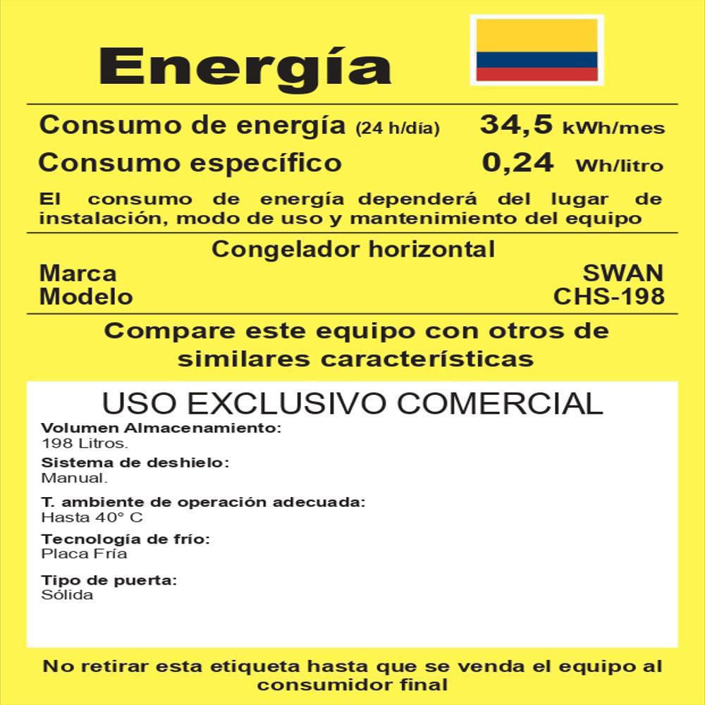 Congelador Swan Chs 198L Ma Cs img #3