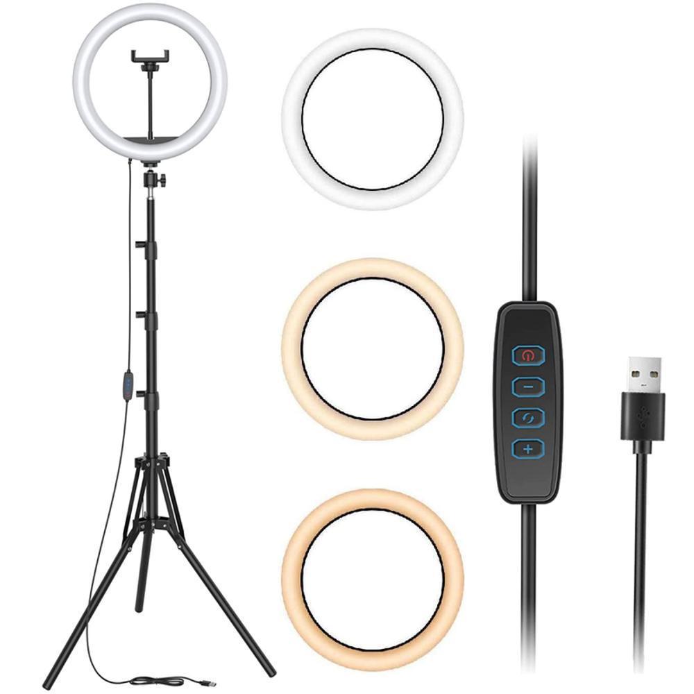 Aro De Luz Led Regulable 30Cm Para Movil, Cámaras + Tripode