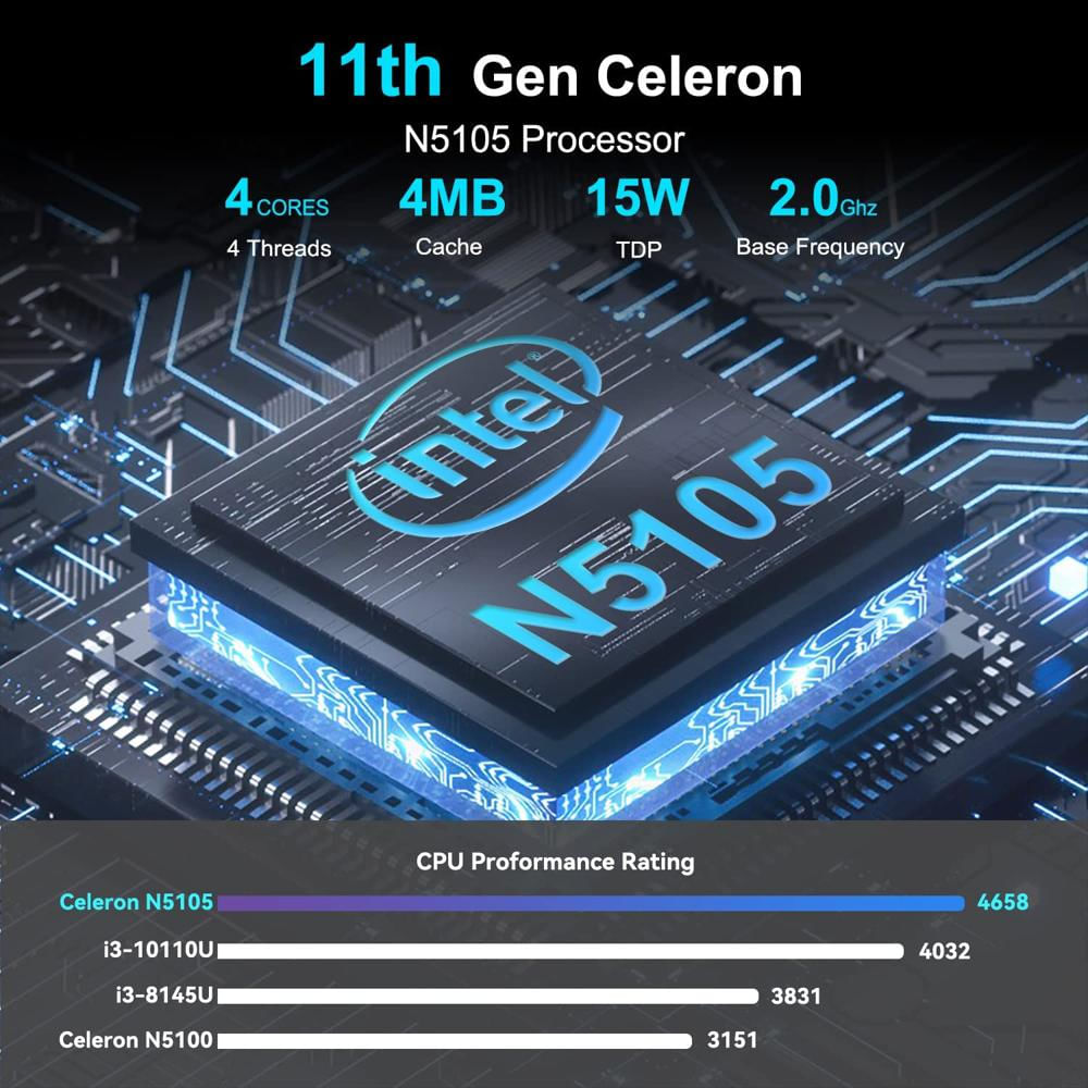 Computador Mini Pc Gamer Intel Nuc 11 Atlas Canyon Con Intel Celeron N5105, Ram Ddr4 De 16 Gb Y Ssd Pcle De 512 Gb 4K Uh img #5