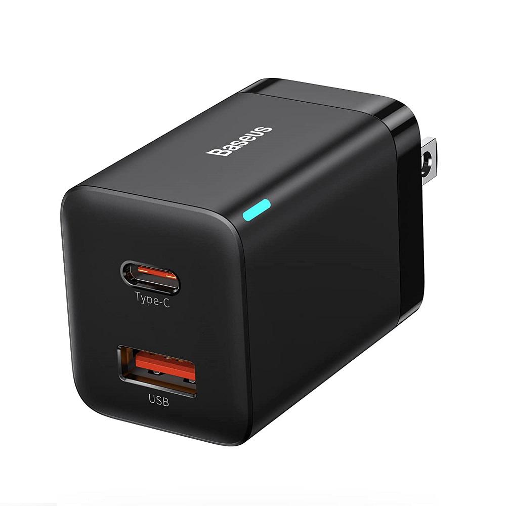 Cargador Baseus 30W Doble Puerto Carga Rápida Supersi Cargador Baseus 30W Doble Puerto Carga Rápida Supersi