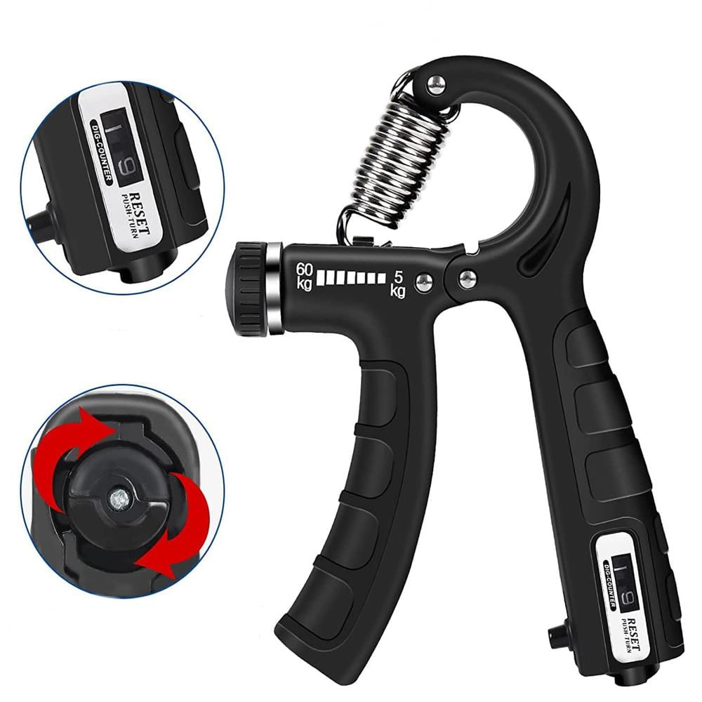 Tensor Hand Grip 60 Kg Contador Fortalece Mano Terapia Brazo