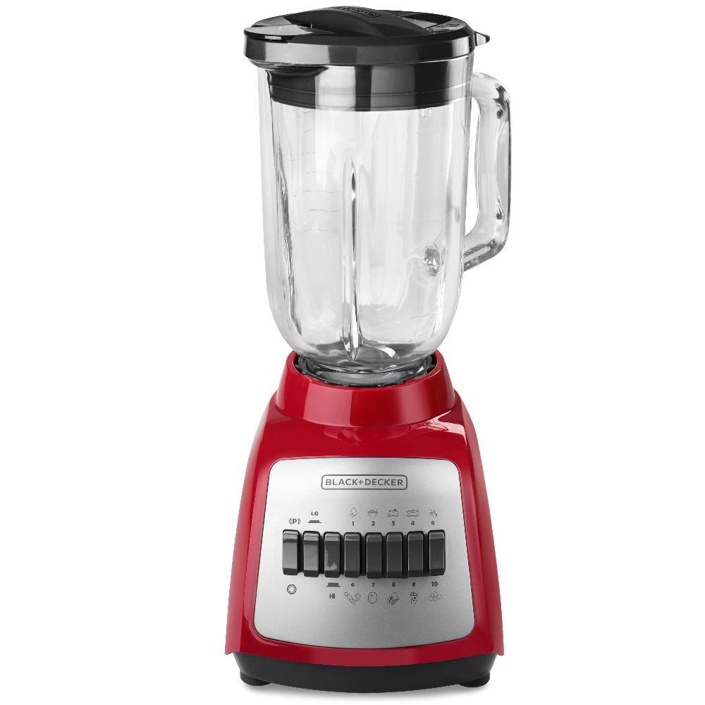 Licuadora Black And Decker 10 Velocidades Durapro Roja