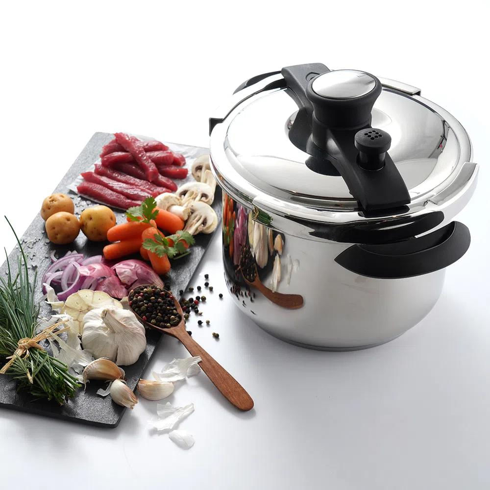 Olla A Presión Easy Click 6L Universal 37770 Plateado img #2