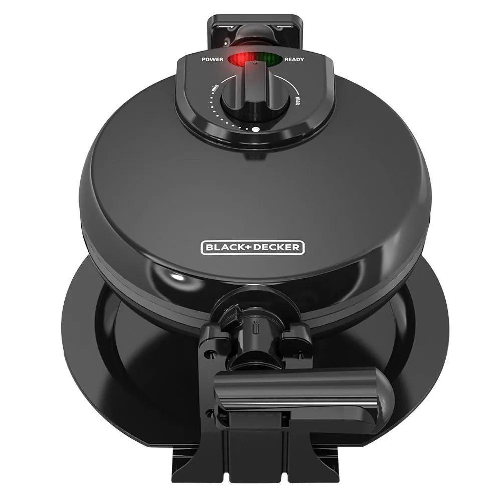 Waflera BLACK+DECKER Giratoria prepara 2 waffles a la vez