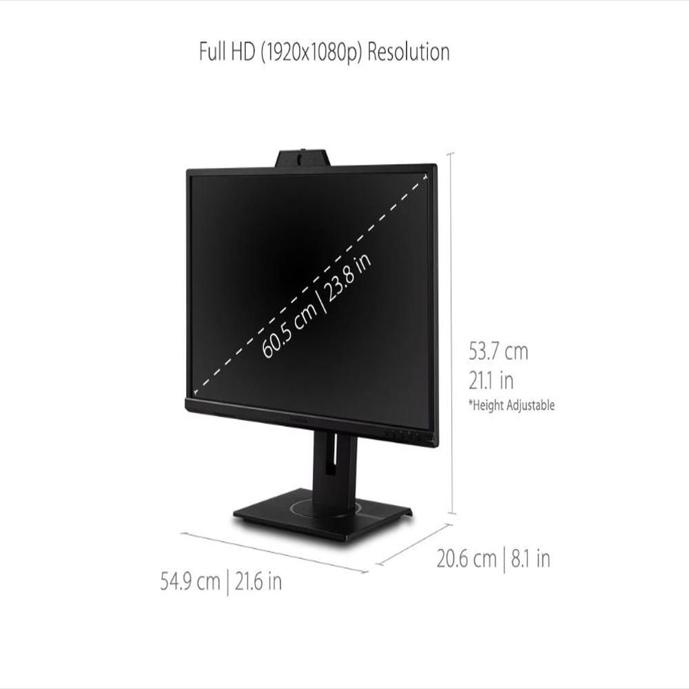 Monitor 24 pulgadas Viewsonic Con Camara 2Mp Microfono Hdmi Dp Vg2440v img #4