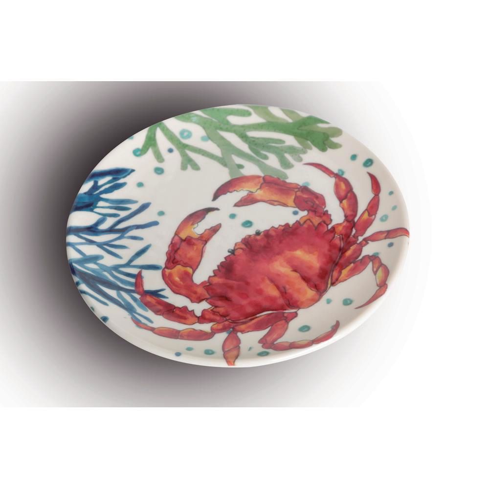 PLATO CORALES CANGREJO 20CM AMBIENTE GOURMET MARCA EXCLUSI 19729 img #1