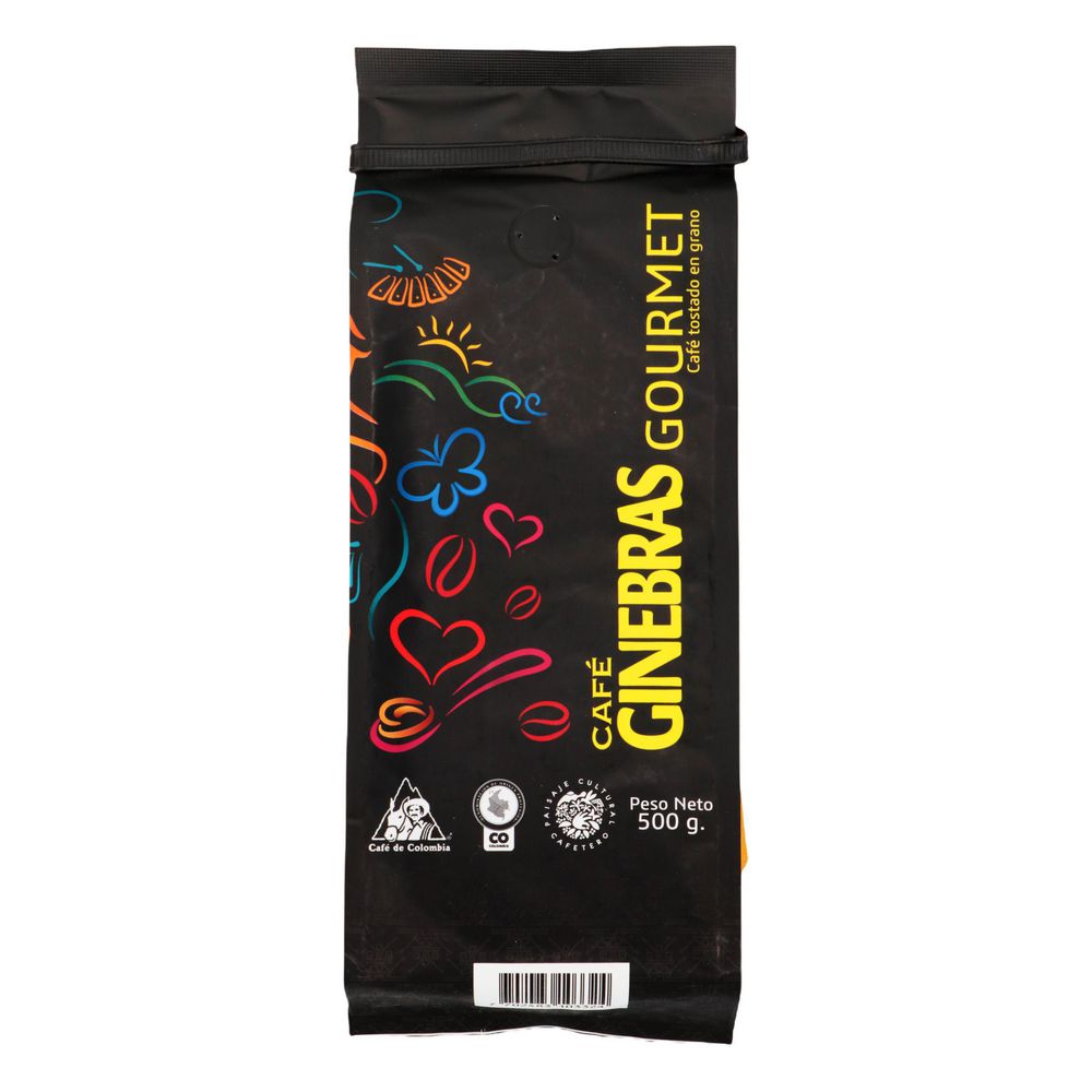 Cafe Gourmet Tostado Grano GINEBRAS 500 gr