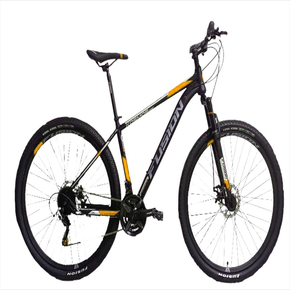 Bicicleta Fusion Kosmos Rin 29 Mtb 24 Vel Susp Bloqueo Naranja