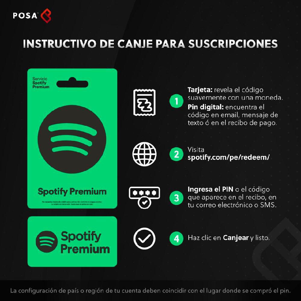 Tarjetas y pines Spotify Premium, Todo sobre Premium