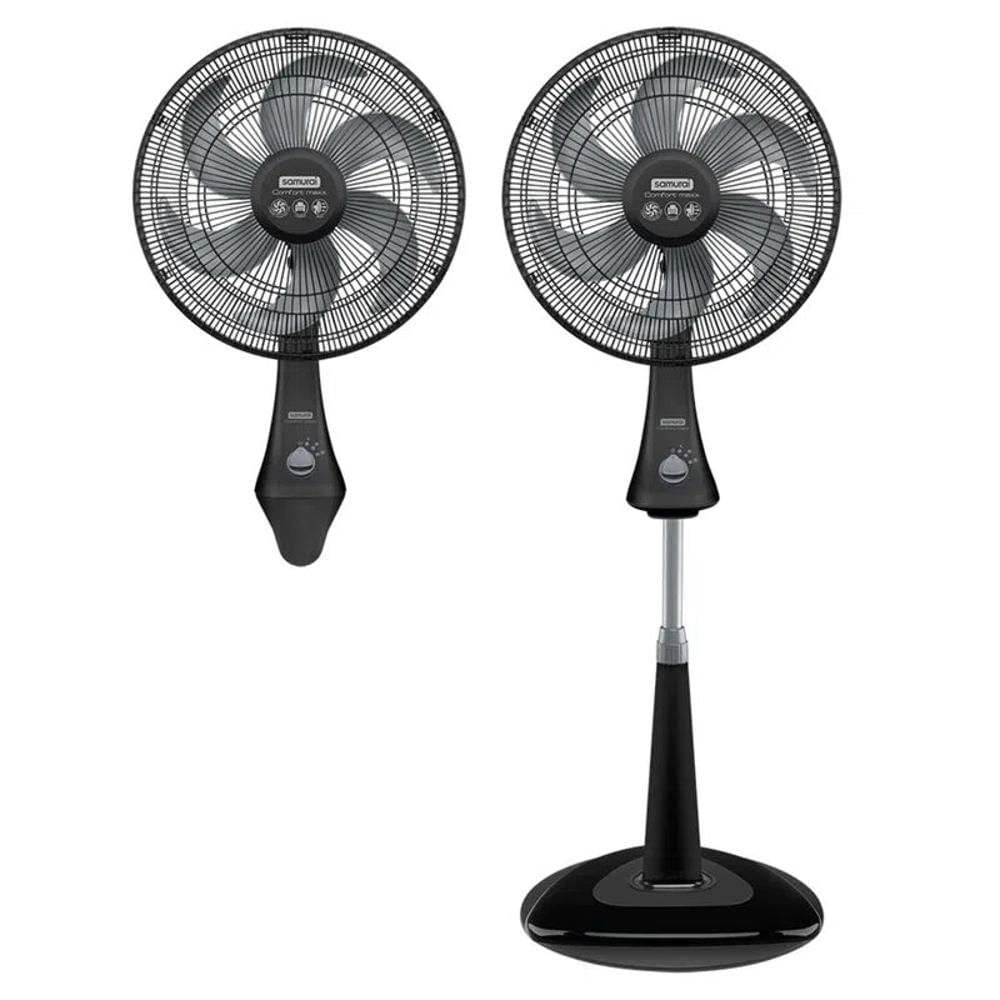 Ventilador Comfort Maxx 2En1 Samurai Negro Ve7347i0