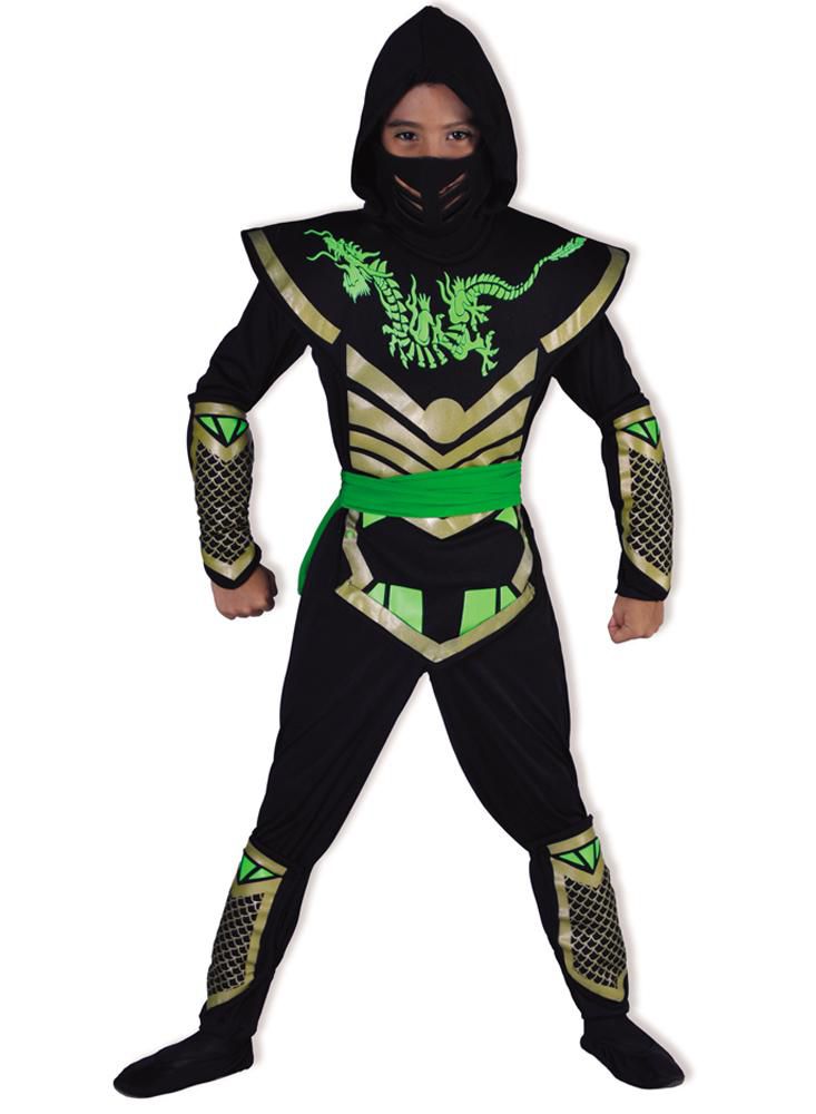  KalcyKizz Disfraz de Ninja Dragón de 5 piezas para