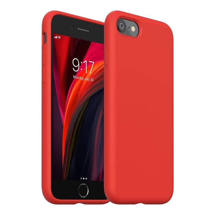 Silicone Case iPhone 78 SE Rojo Silicone Case iPhone 78 SE Rojo