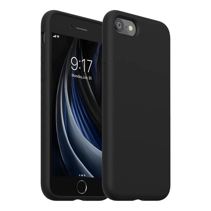 Silicone Case iPhone 78 SE Negro Silicone Case iPhone 78 SE Negro