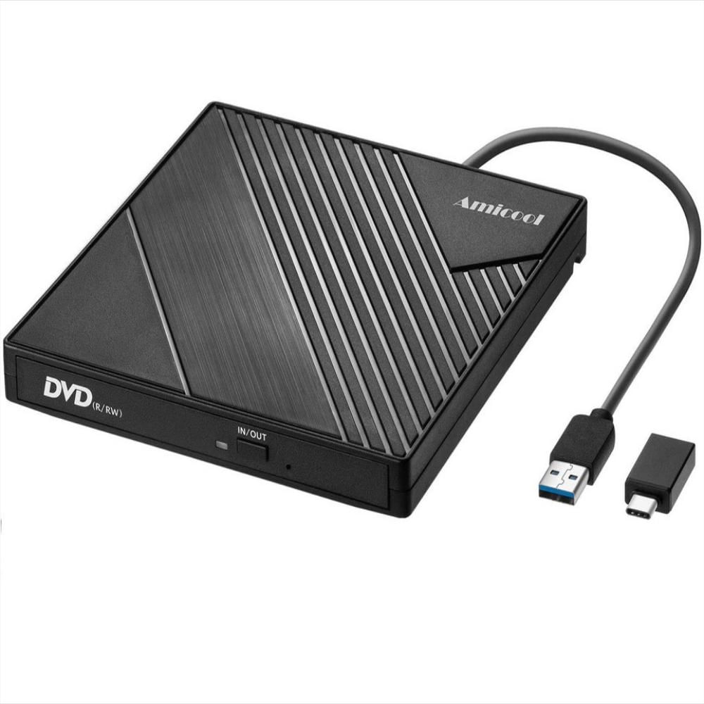 Unidad De CD DVD Externa Usb 3.0 Alta Velocidad USB-C Lector