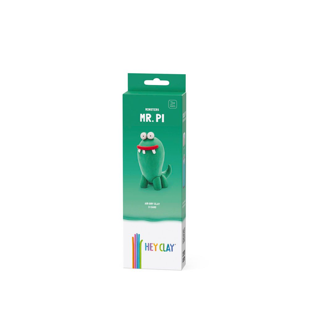 Masa Moldeable Hey Clay Monstruo Pi x 5 Colores TOY LOGIC img #1