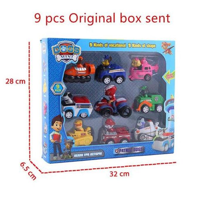 Paw Patrol Colección Completa De Carros De Impulso Importado img #3