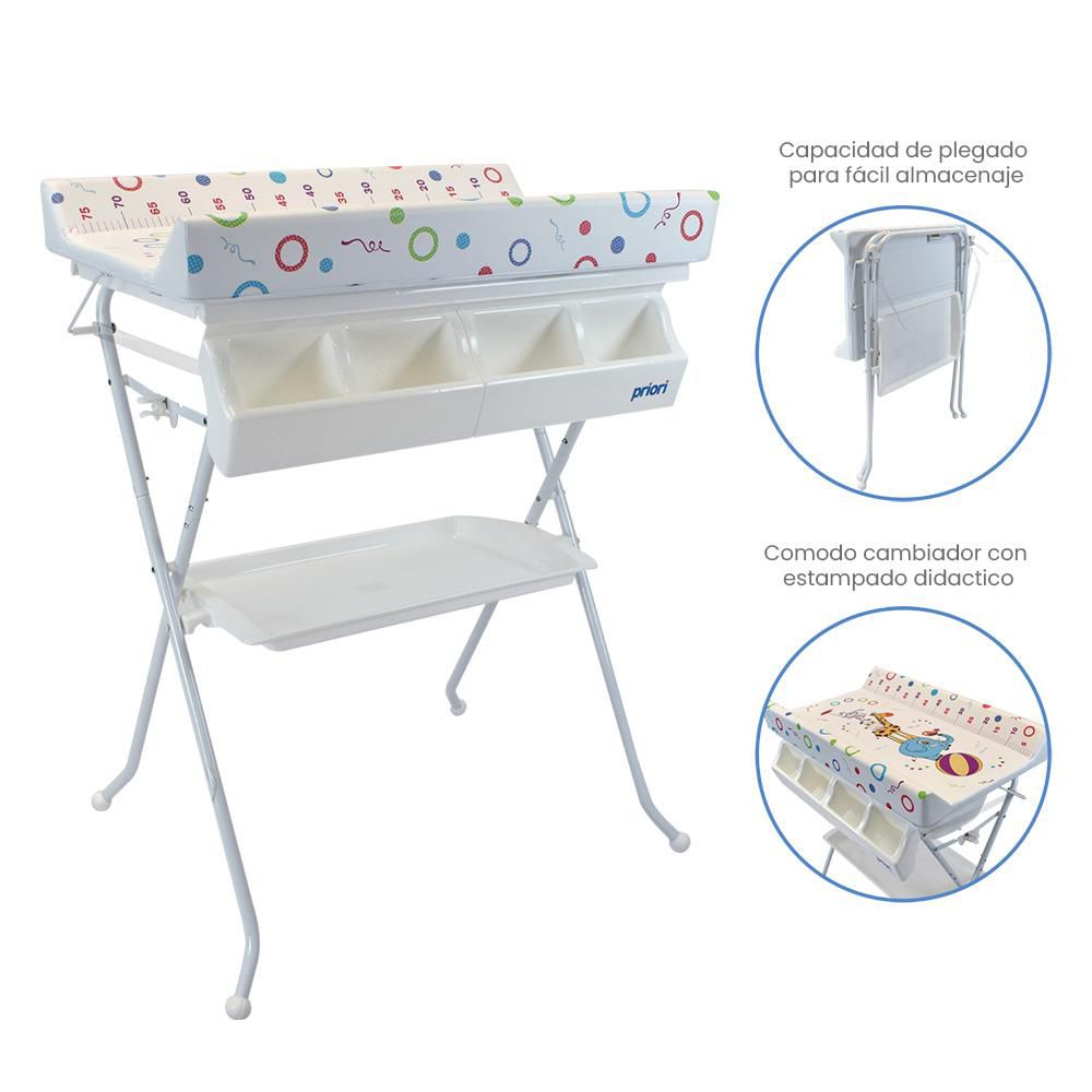 Bañera Bebe Portátil con Cambiador Priori Bali Cir PRIORI BALI BAÑERA CIRCUS img #3