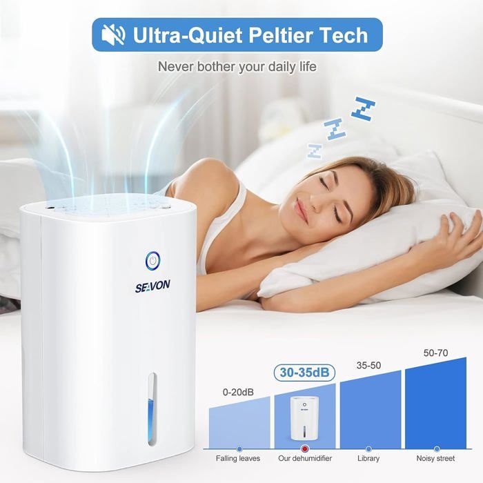 Deshumidificador Silencioso Portátil Para El Hogar / Humedad img #3