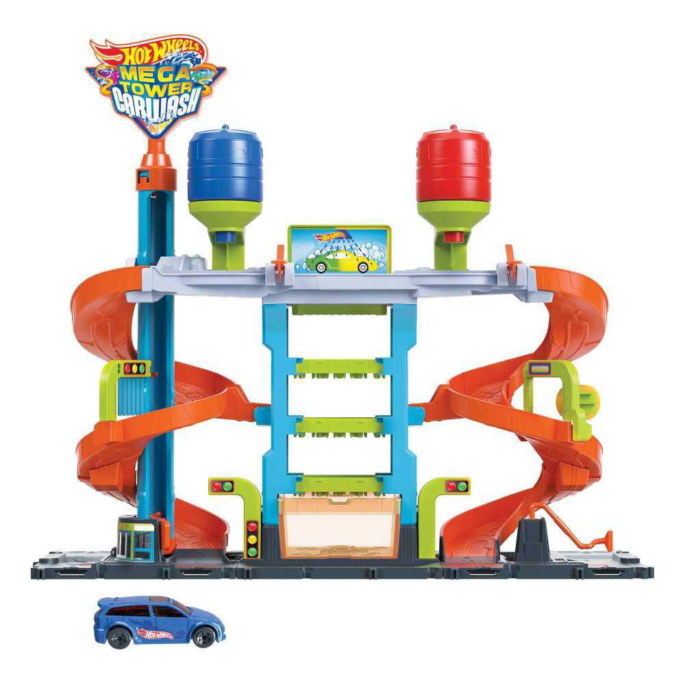 Pista HOT WHEELS Autolavado Mega Torre img #1