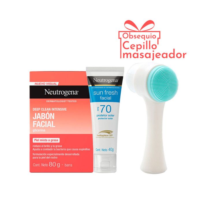Kit Protector Solar y Jabón Facial Neutrogena