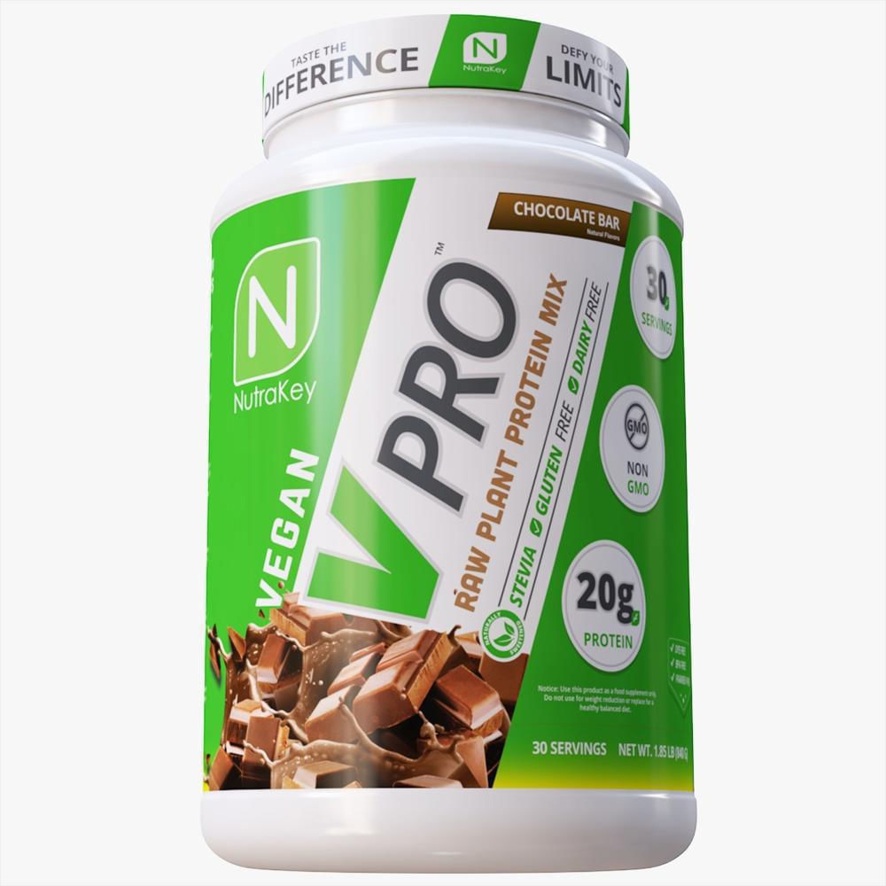 Proteína Vegana Vpro Nutrakey 2Lbs Chocolate Bar