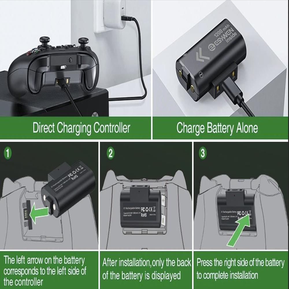 Kit Batería Dobles Recargables Xbox One/Serie S Y X Nuevo img #3