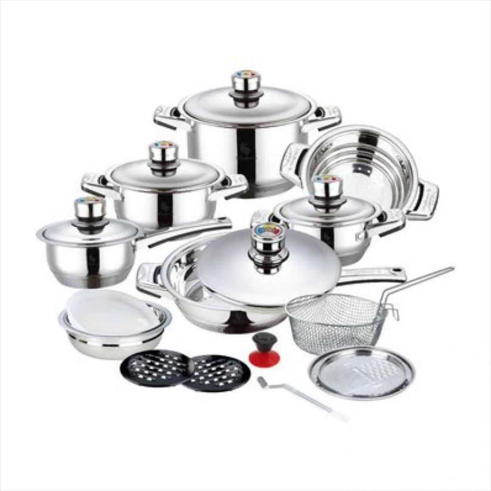Bateria Olla Cocina Acero Quirúrgico Inoxidable 21Pieza
