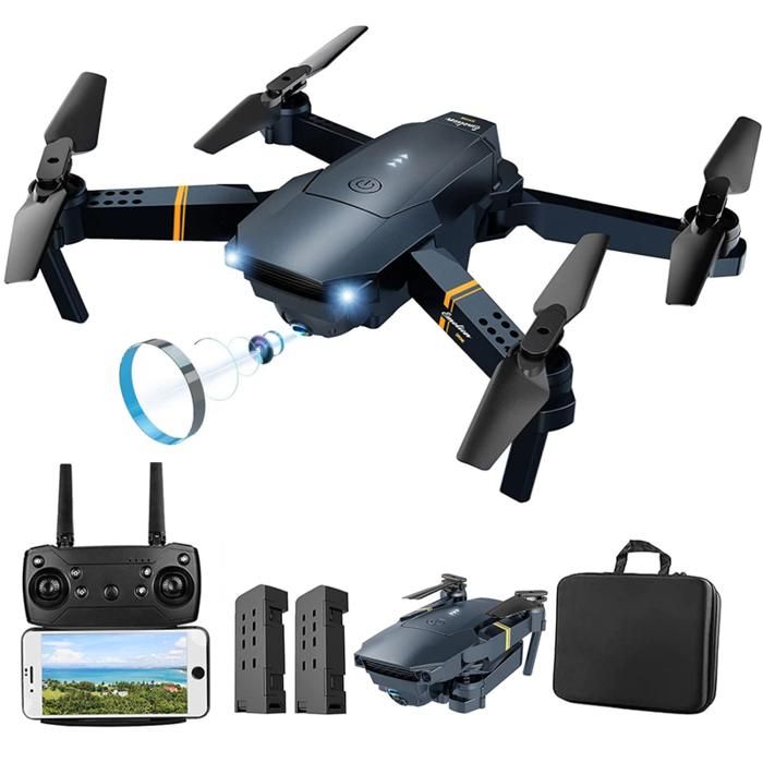 Drone Plegable Con Cámara Wifi 24G FPV Control Altura 998W