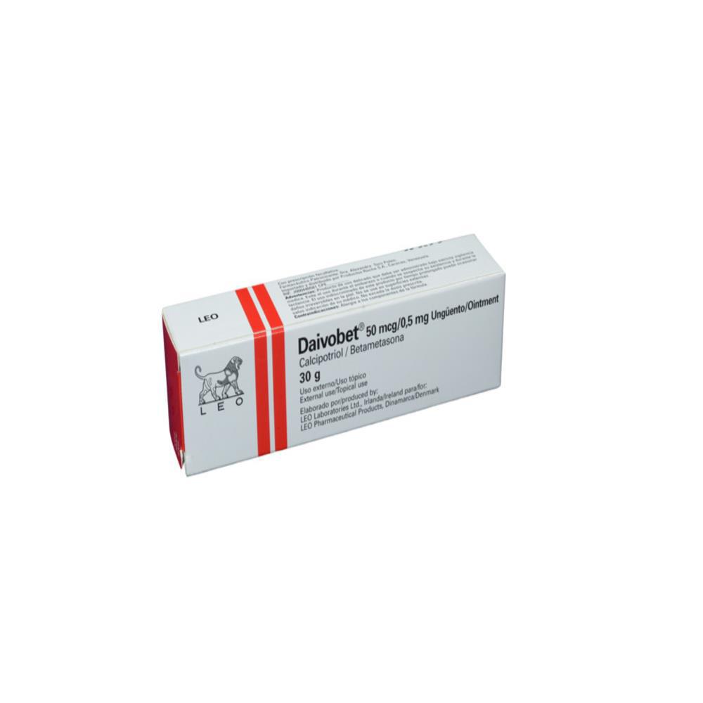 Daivobet Betametasona Dipropionato .5Mg/100G/Calcipotriene (Calcipotriol) 50Ág/100U Ung Topica Caj 1 Tub 30 G img #1