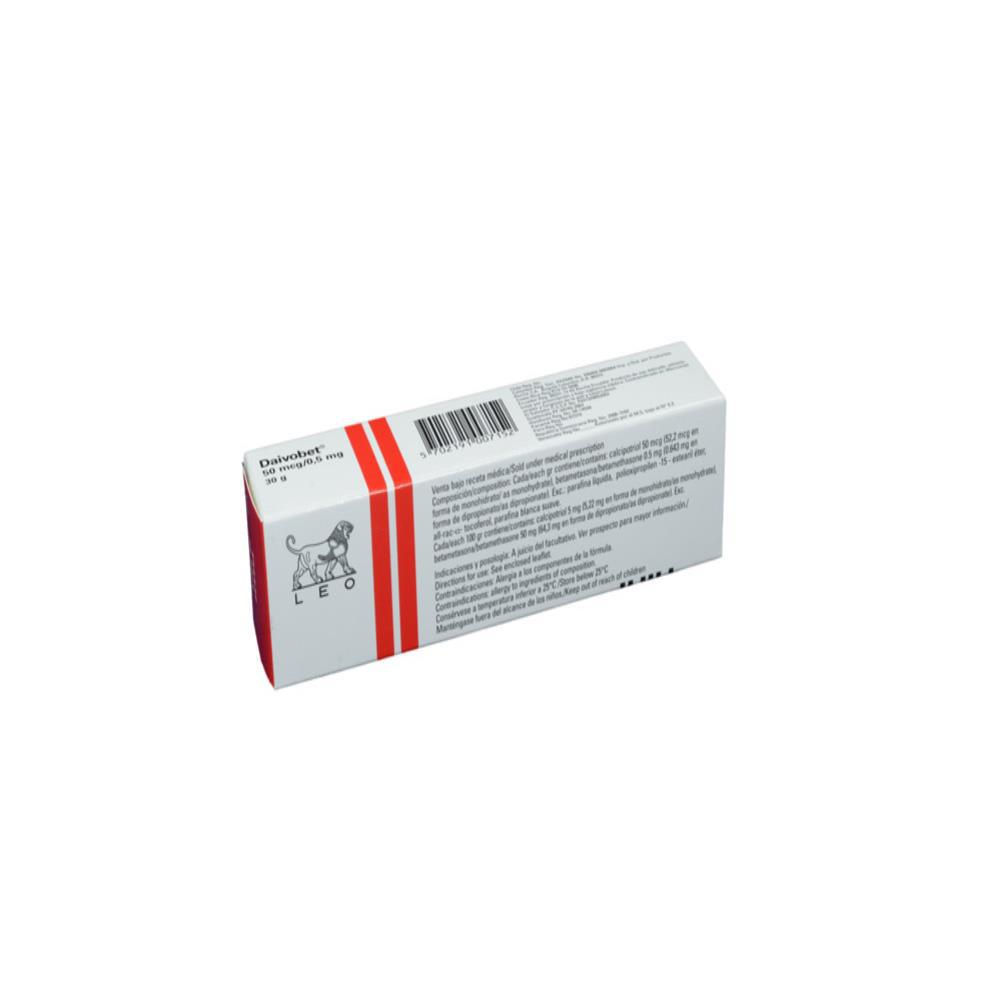 Daivobet Betametasona Dipropionato .5Mg/100G/Calcipotriene (Calcipotriol) 50Ág/100U Ung Topica Caj 1 Tub 30 G img #3