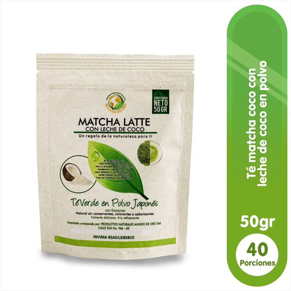 Té Matcha Verde Con Leche De Coco 50 Gr.