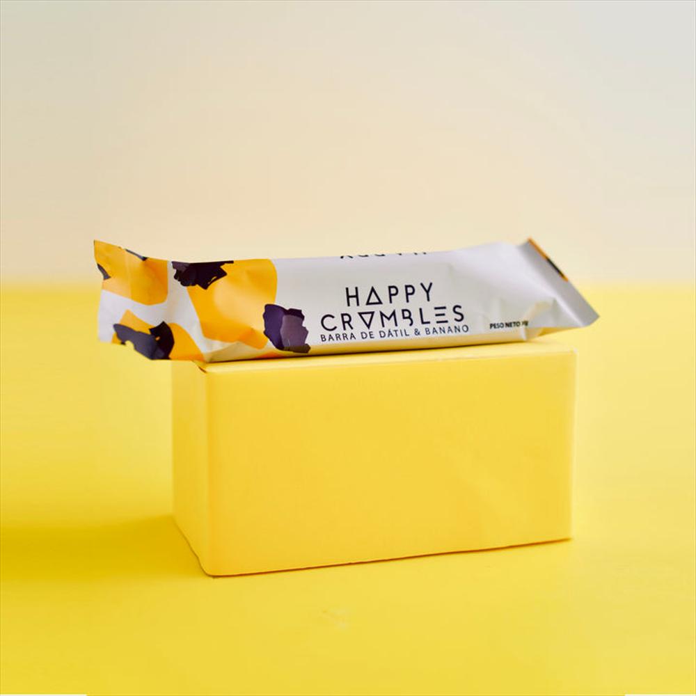 Pack X10 Energy Bar De Dátil Y Banano Happy Crumbles