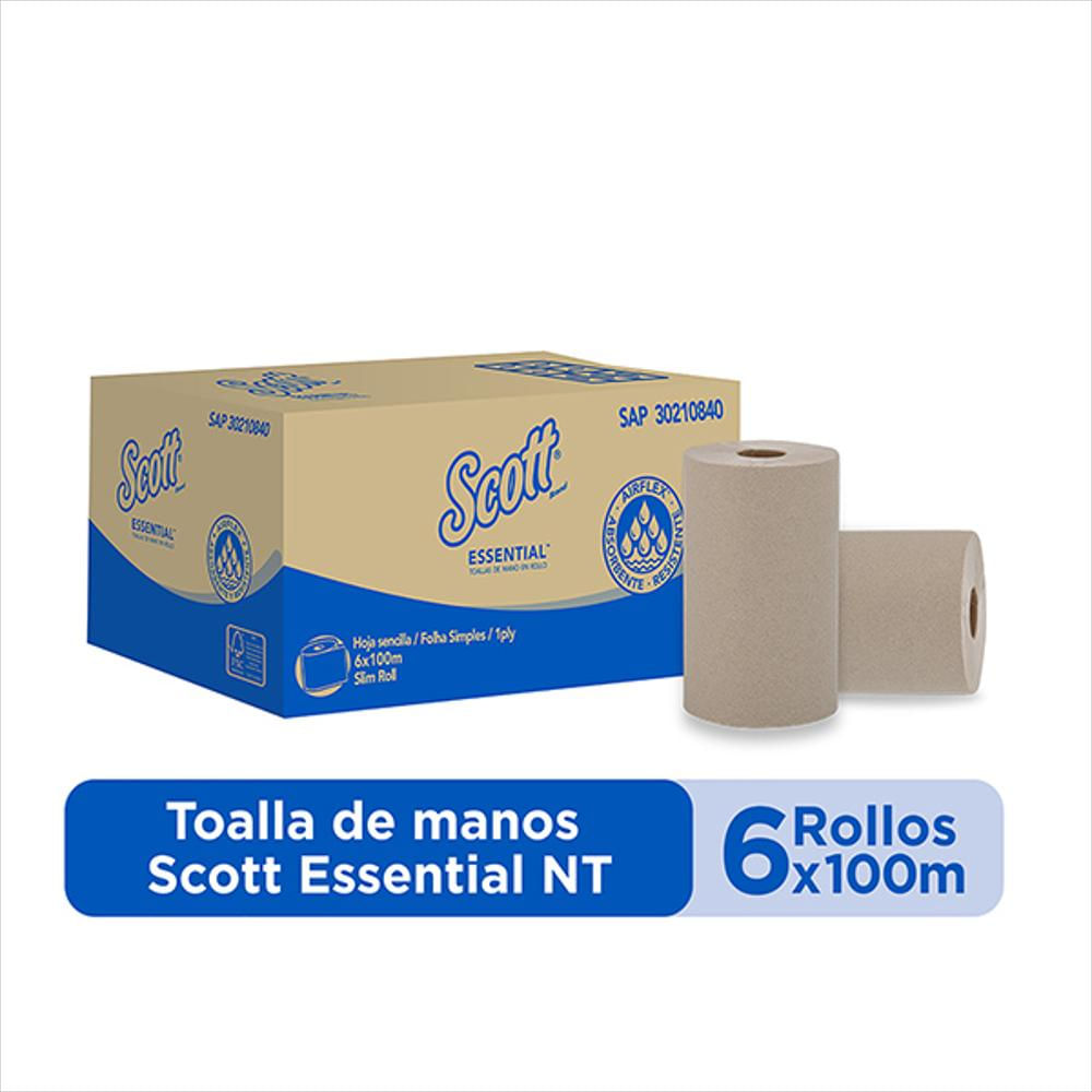 Toalla de Manos en Rollo Continua natural hoja triple rollo por