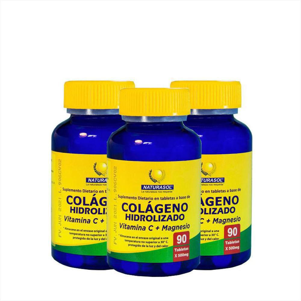 3 Colagenos Hidrolizados X90 Tabletas C/U