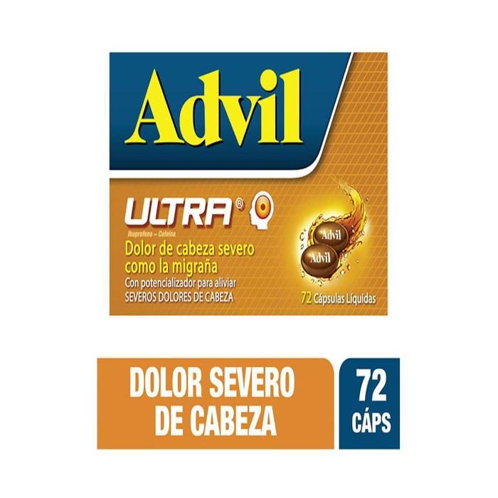 Advil Ultra Cap Oral Dispensadora Caja 72 Un