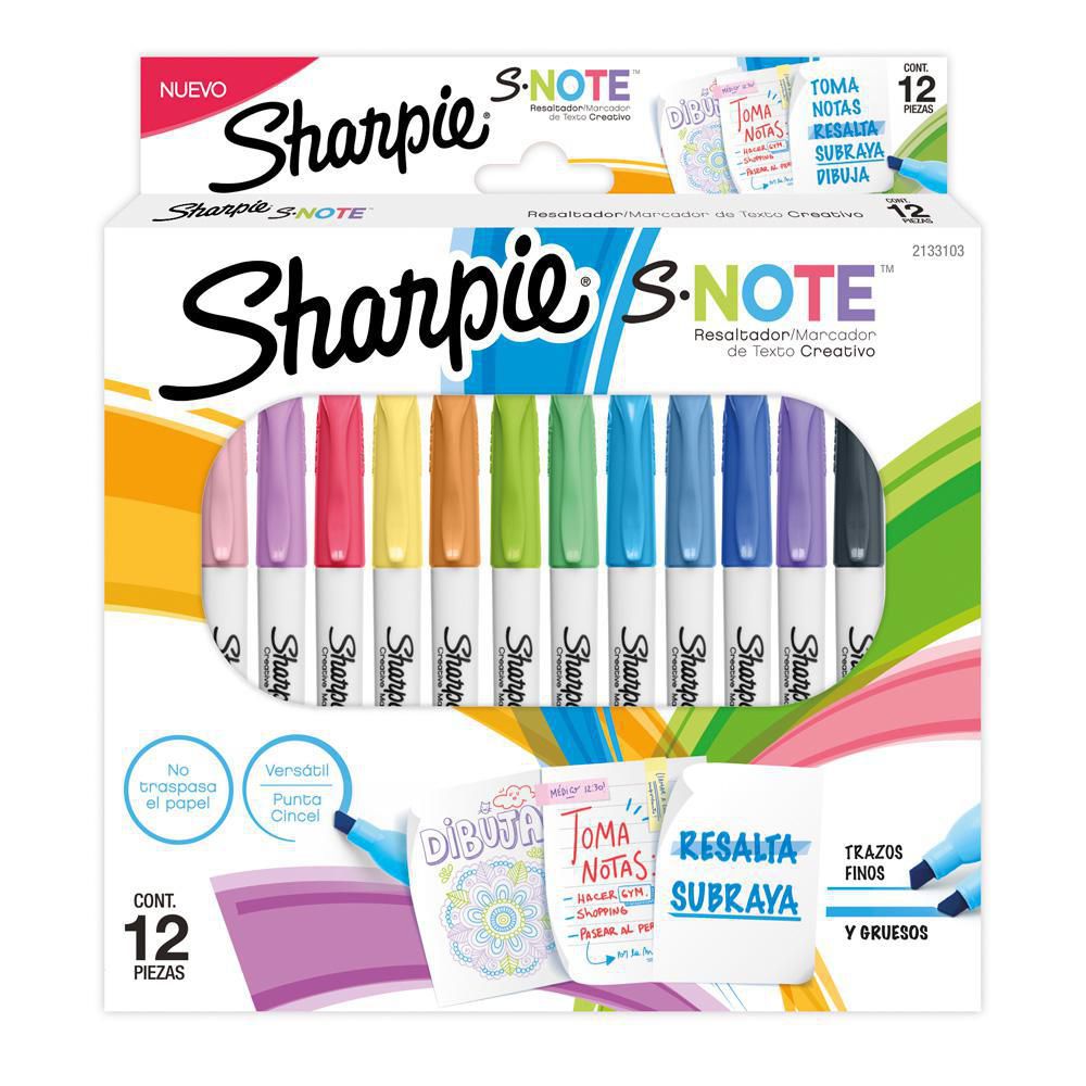 Marcadores Sharpe Trazos Finos X12 Unds SHARPIE