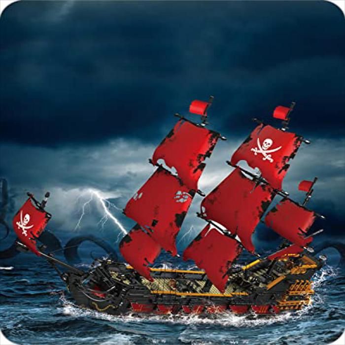 Set Construcción Mould King 3139 Piezas Barco Pirata Q.A.R Modelo img #2