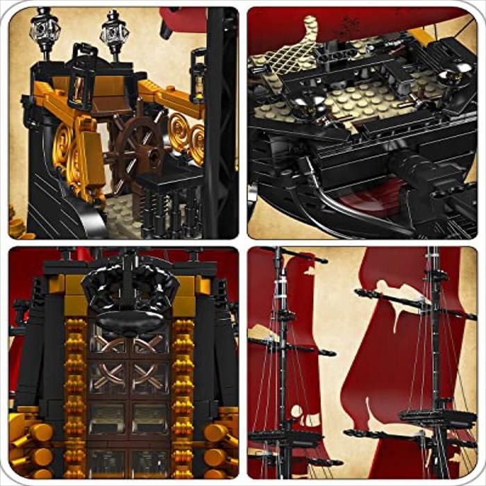 Set Construcción Mould King 3139 Piezas Barco Pirata Q.A.R Modelo img #3
