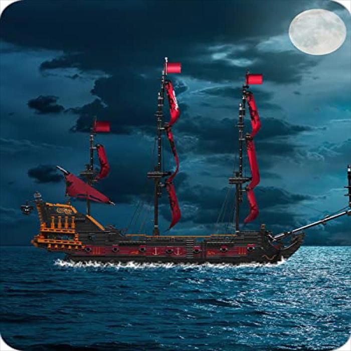 Set Construcción Mould King 3139 Piezas Barco Pirata Q.A.R Modelo img #5