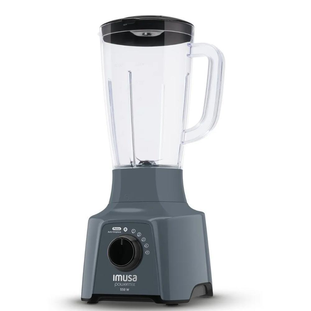 Licuadora Imusa Power Mix Plus Gris 5 Vel 550W