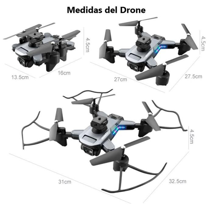 Drone Cámara Dual Hd Wifi 2.4g Sensor De Obstaculos S7 Pro img #2