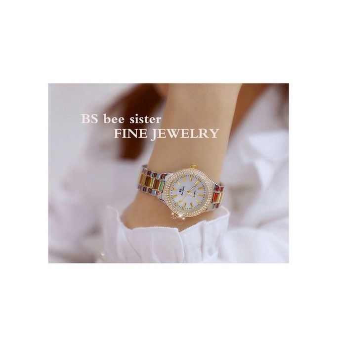 Reloj Mujer con diamantes de imitacion cristal excelente diseño original img #4