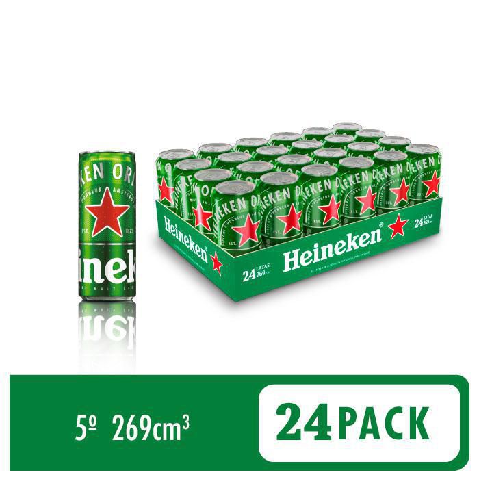 CERVEZA LATA X 24 HEINEKEN 6456 ml