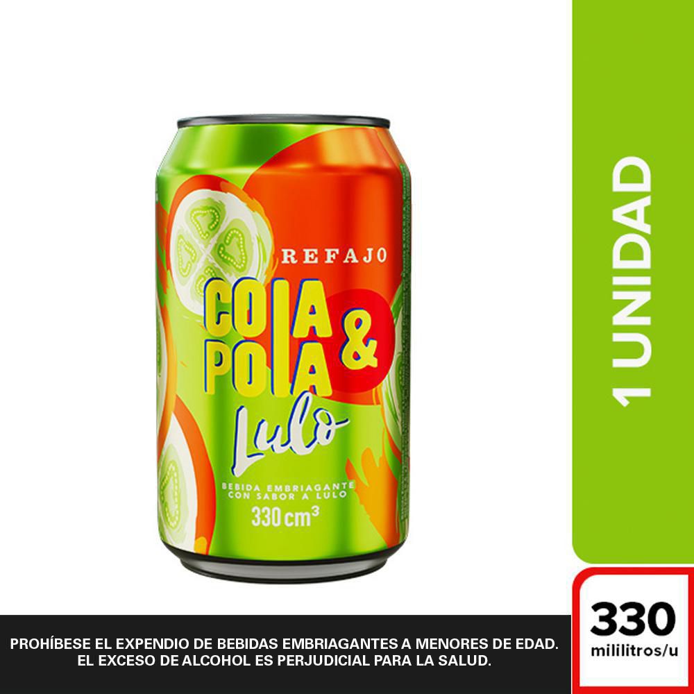 REFAJO LULO LATA COLA Y POLA 330 ml