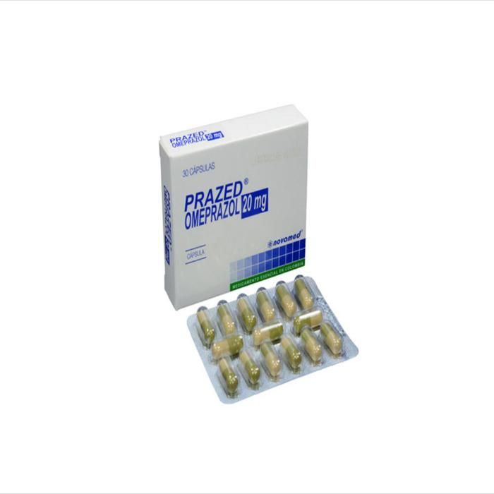 Prazed Omeprazol 20Mg Cap Dur Oral Caj 30 Tab 1 U img #1