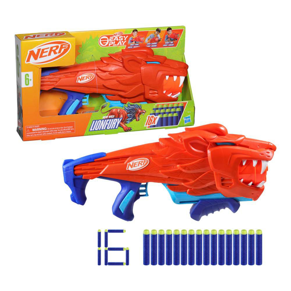Lanzador Junior Wild Lionfury 16 Dardos NERF img #3
